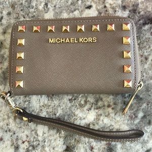 Michael Kors Studded Wristlet